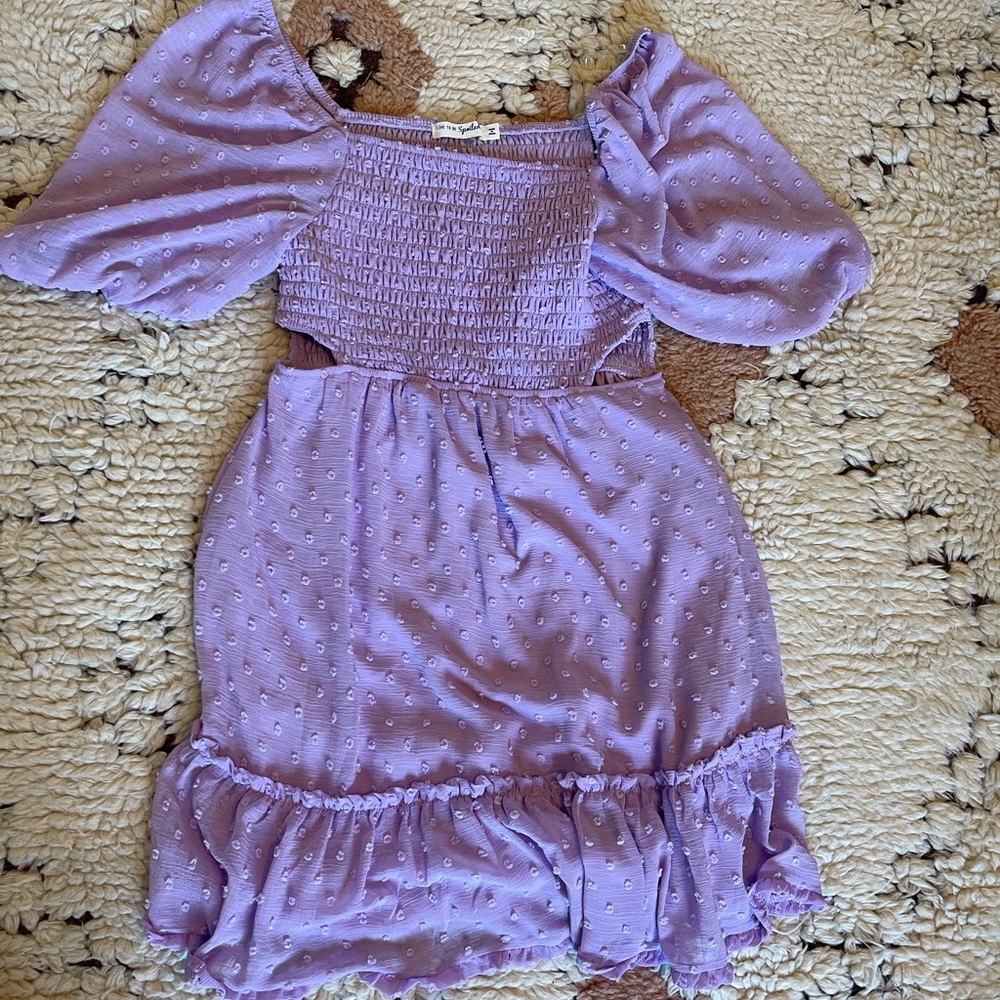 Lavender cut-out Dress. Size M.